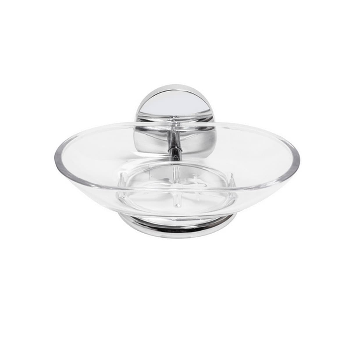 Porta Sapone Mod Bird Metaf Cromo 12,5 cm x H 6,2 x 11,0 - 2