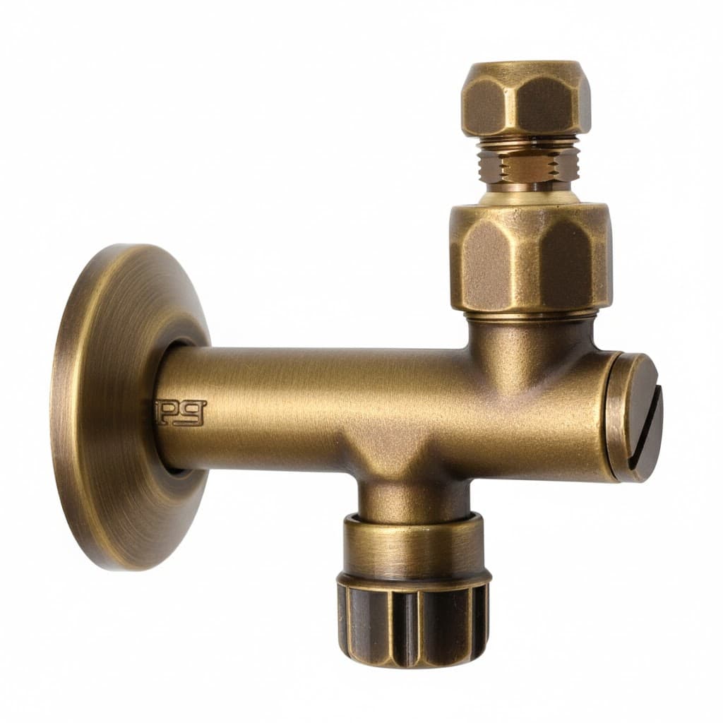 Rubinetto Sottolavabo Bronzato Porta e Bini Filtro a Snodo 10 mm ½ - 2