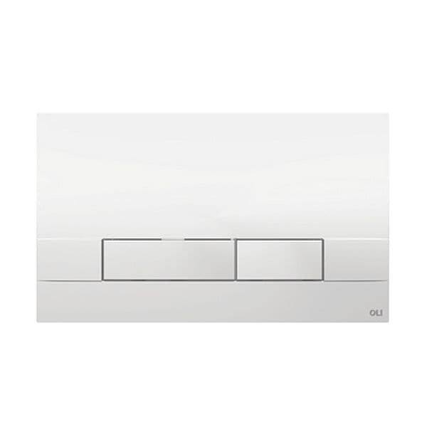 Placca Dual per Cassetta OLI74 Plus Olipure Olive Bianca - 3