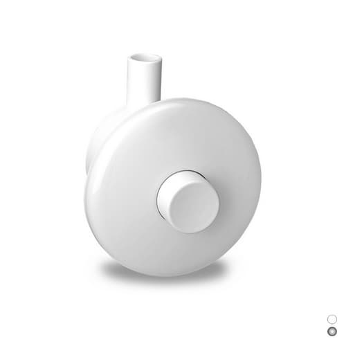 Pulsante Pneu a Parete per Montaggio Incasso Pucci Cromo - 3