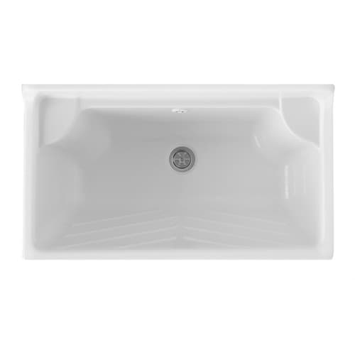 Lavatoio con Mobile in Legno e Vasca in ABS Dh L Cm 70 x P Cm 40 - 2