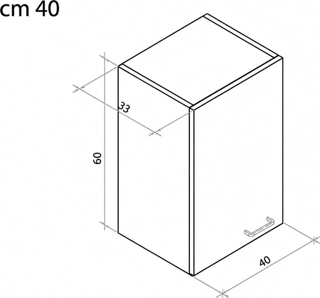 Pensile Pratika Dh Teak Apre Verso Destra 40 x 33 x 60 cm - 2