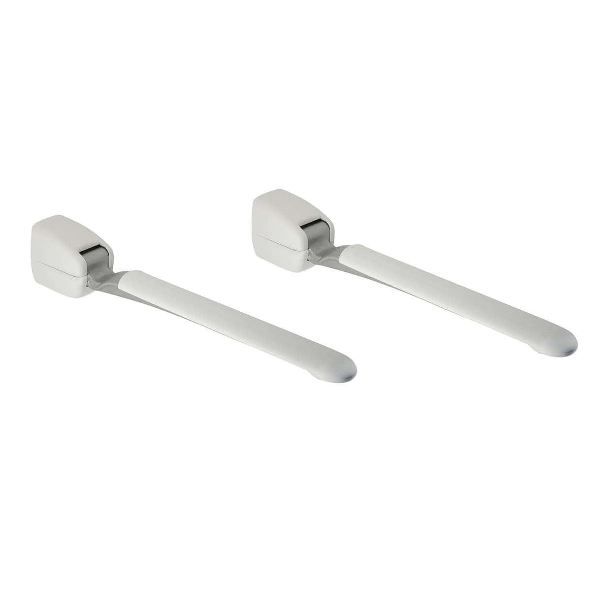 Braccioli Ribaltabili da Muro Bianchi Dh Lungh 45 cm - 2