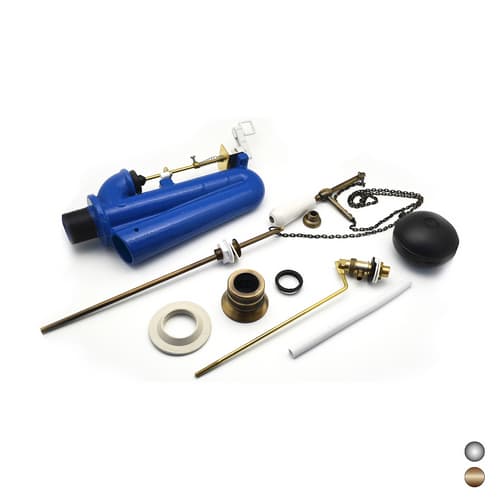 Kit Catena + Meccanismo Senza Tubo per Cassetta Alta Antichizzata Dh Cromo - 3