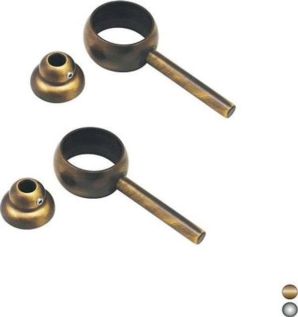 2 Pezzi Anelli Reggitubo Dh Cromo - 3