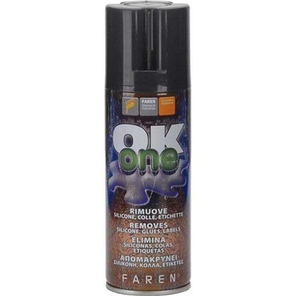 Spray Rimuovi Silicone e Colle Ok One 200 Ml Faren - 3