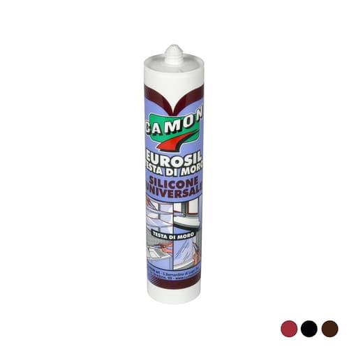 Sigillante Siliconico Acetico Eurosil Camon 280 Ml Testa di Moro - 2