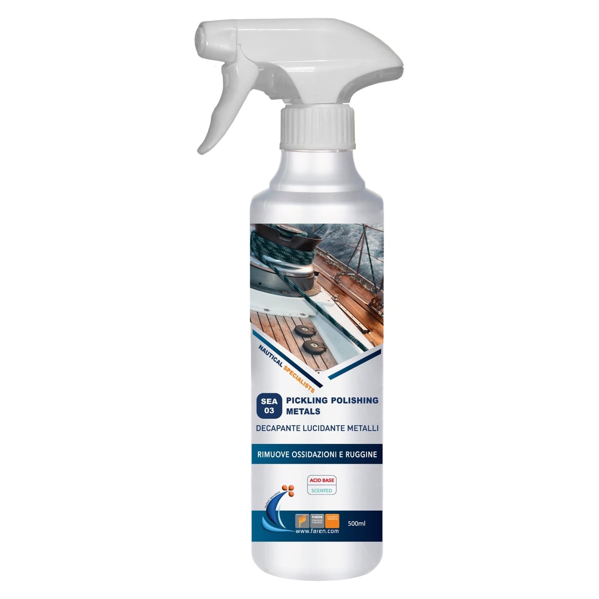 Decapante per Metalli Linea Nautica Faren 500 Ml - 2