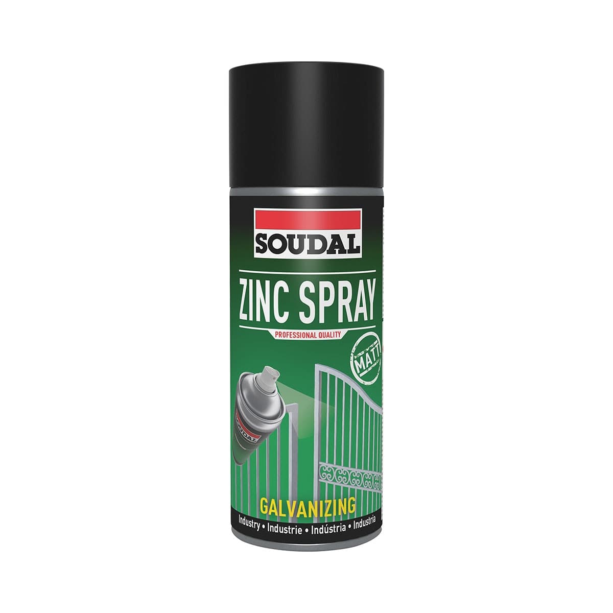 Spray allo Zinco Grigio Opaco Souda 400 Ml - 2