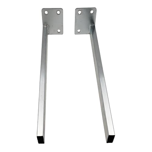 Coppia Staffe in Acciaio per Lavabi Emotion Dh - 3