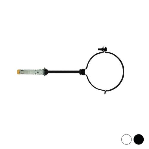 Collare con Snodo per Tubi Fumo Smoke Friul Ø 80 Nero - 3