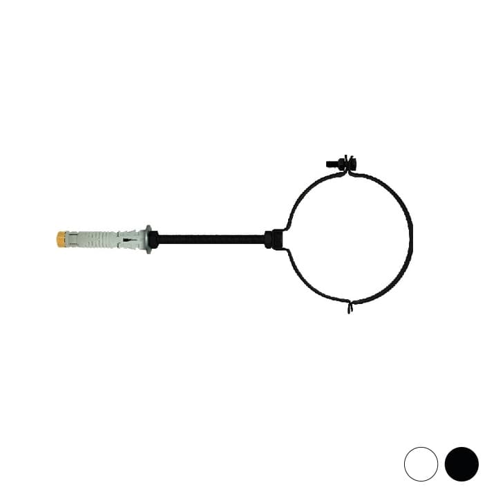 Collare con Snodo per Tubi Fumo Smoke Friul Ø 80 Nero - 2