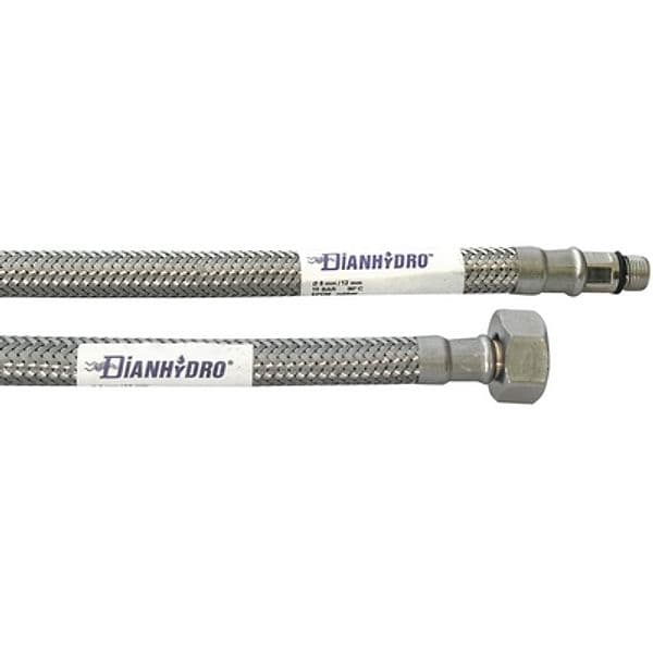 Flessibile INOX per Rubinetterie Monocomando Dh F 1/2 x M12 Cm 40 - 3