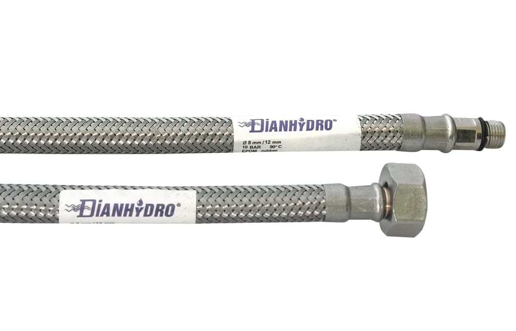 Flessibile INOX per Rubinetterie Monocomando Dh F ½ x M12 Cm 40 - 2