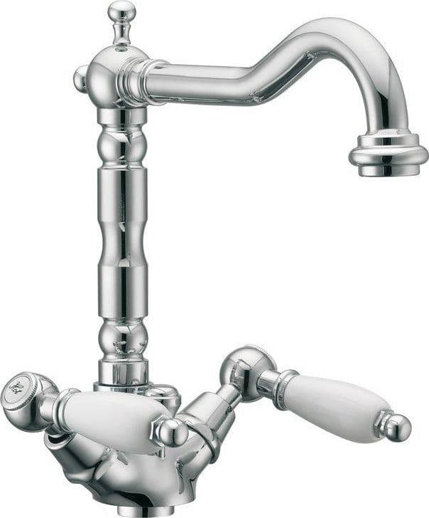 Monoforo Lavabo con Bocca Antica Armony Classic Huber Cromo - 2