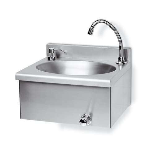 Lavamani in Acciaio INOX con Rubinetto Comando River 40 cm x 35 x 20,5 - 2