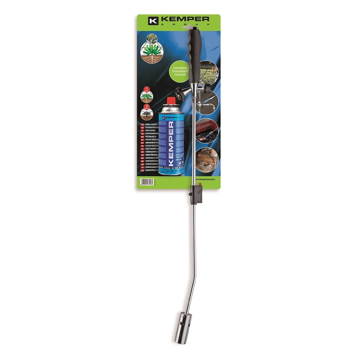 Cannello Bruciaerba Accensione Piezo con Cartuccia 577 Kempe - 2