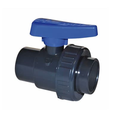 Valvola a Sfera Monoghiera in PVC con Filetto FF Irrit 3 - 3