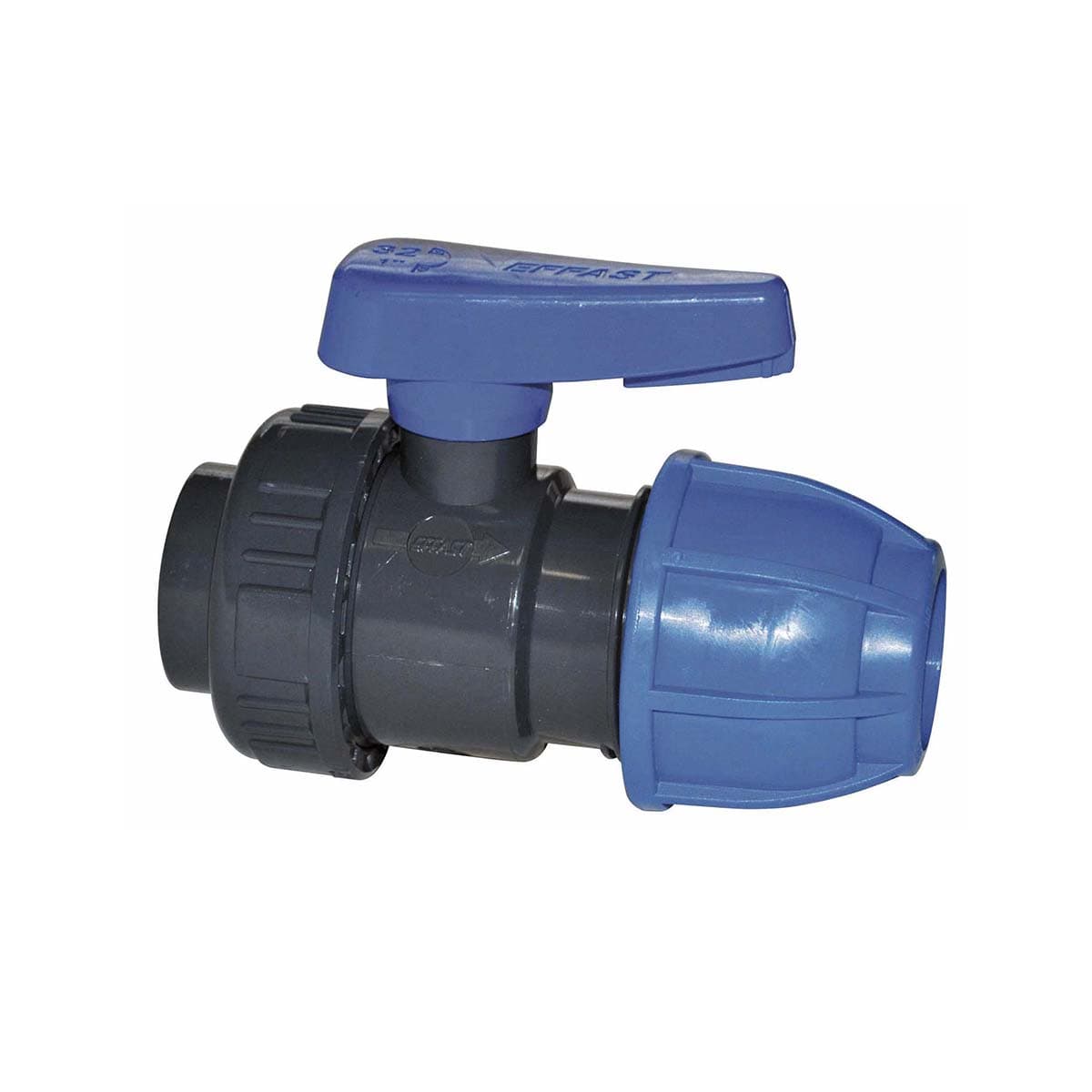 Valvola a Sfera Monoghiera in PVC con Fil F Giunto Irrit 1 x 32 - 2