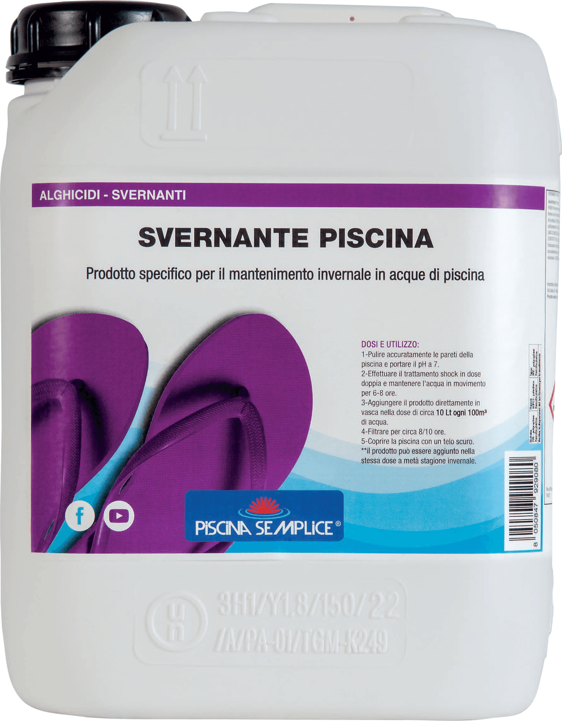 Svernante Piscina Trattamento Invernale 5 Kg Piscina Semplice - 2