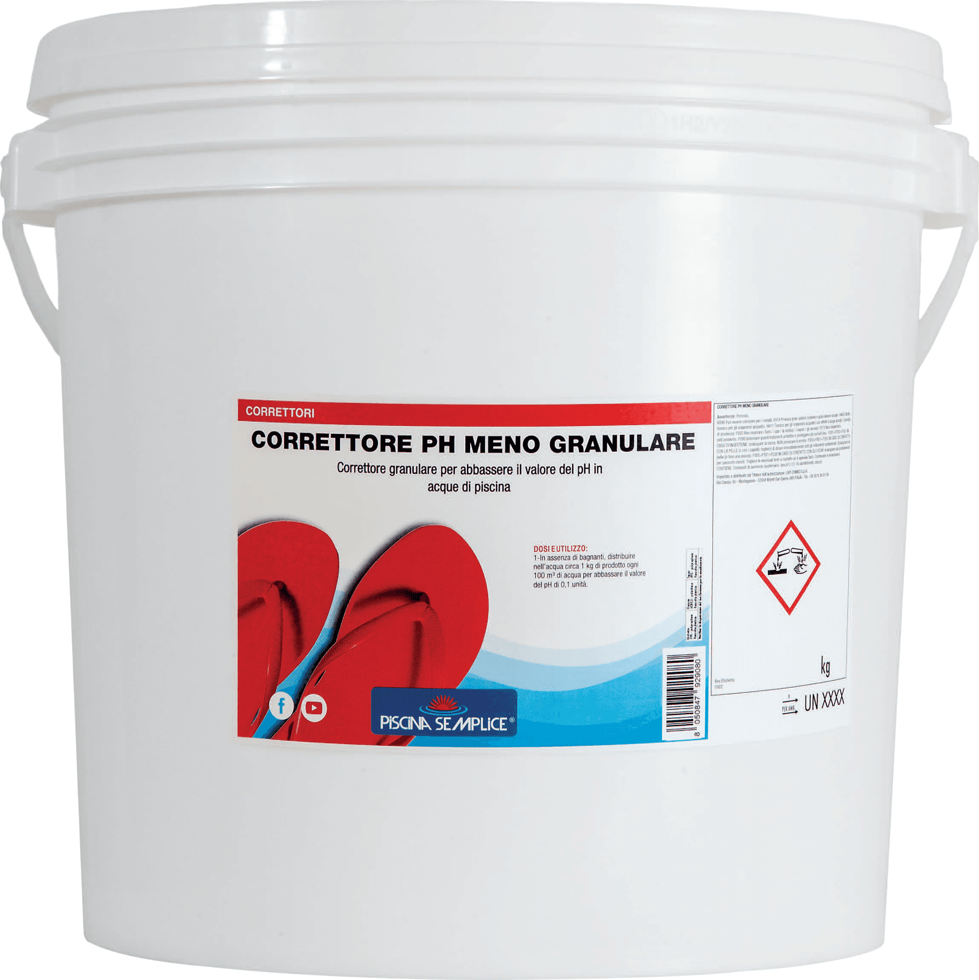 Correttore Ph Meno Granulare per Piscine 25 Kg Piscina Semplice - 2