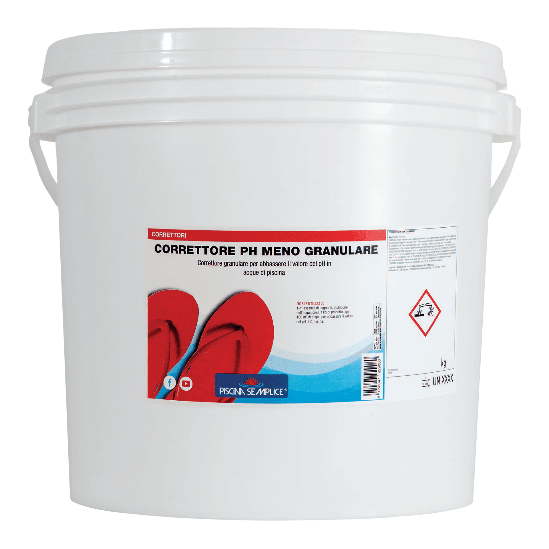 Correttore Ph Meno Granulare per Piscine 25 Kg Piscina Semplice - 2