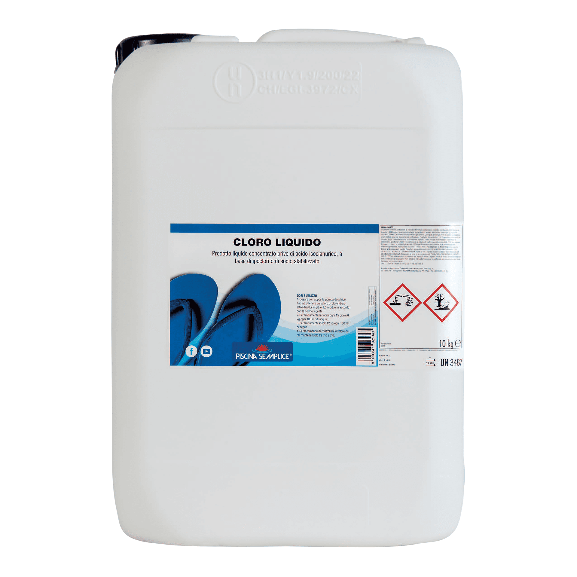 Cloro Liquido per Piscine 25 Kg Piscina Semplice - 2