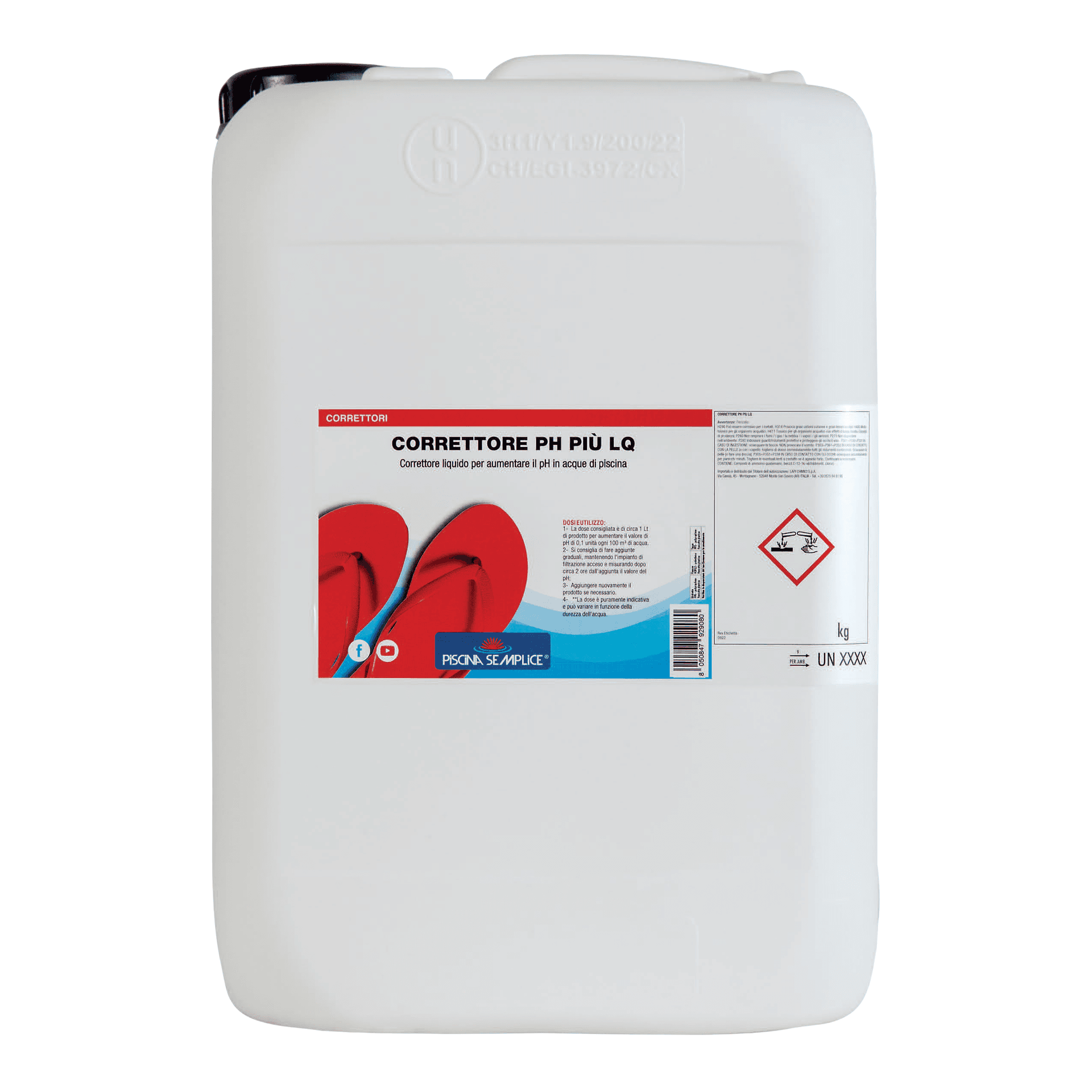 Correttore Ph Piu' Liquido 25 Kg Piscina Semplice - 2