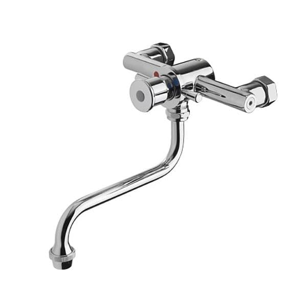 Rubinetto Miscelatore a Muro Temporizzato Canna Girevole Mcm - 2