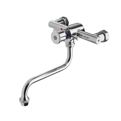 Rubinetto Miscelatore a Muro Temporizzato Canna Girevole Mcm - 2