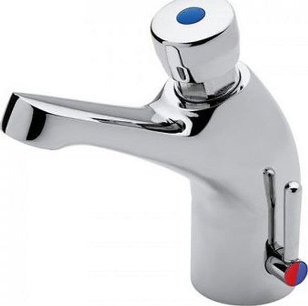 Rubinetto Miscelatore Lavabo con Arresto Temporizzato Serie Idral Cromo - 2