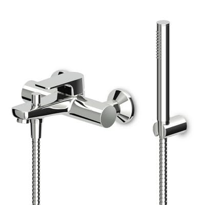 Monocomando Vasca Doccia Esterno C Accessori Serie Wind Cromo Zucchetti - 2
