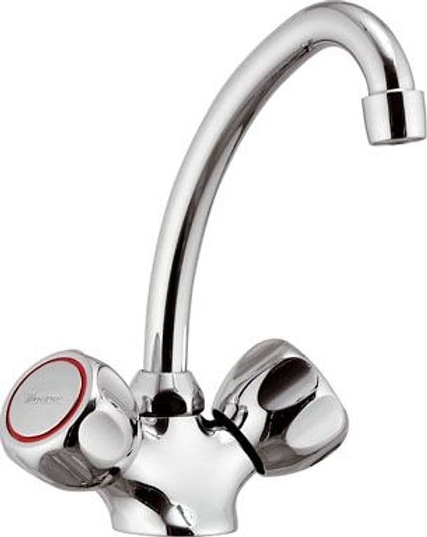 Rubinetto Miscelatore Monoforo Lavello Linea Domino Maria Cromo - 3