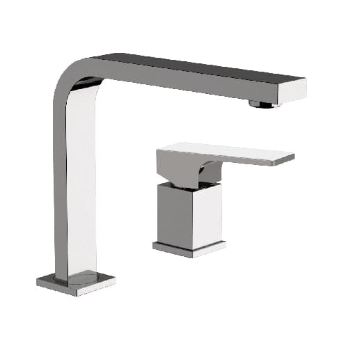 Rubinetto Miscelatore Monocomando Lavabo 2 Fori Linea Rebel Maria Cromo - 2