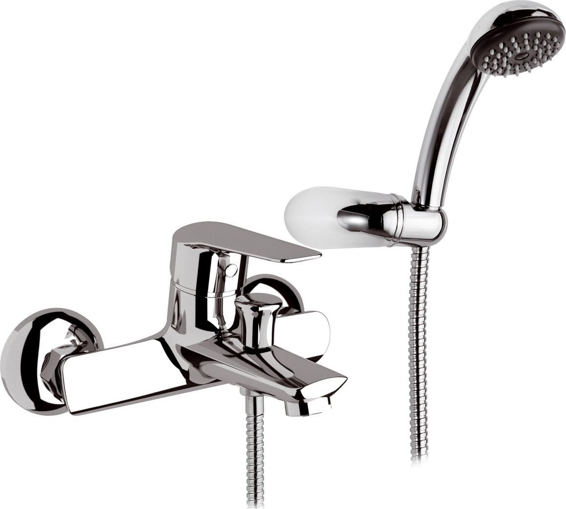 Monocomando Vasca Esterna con Accessori Linea Essenza Maria Cromo - 2