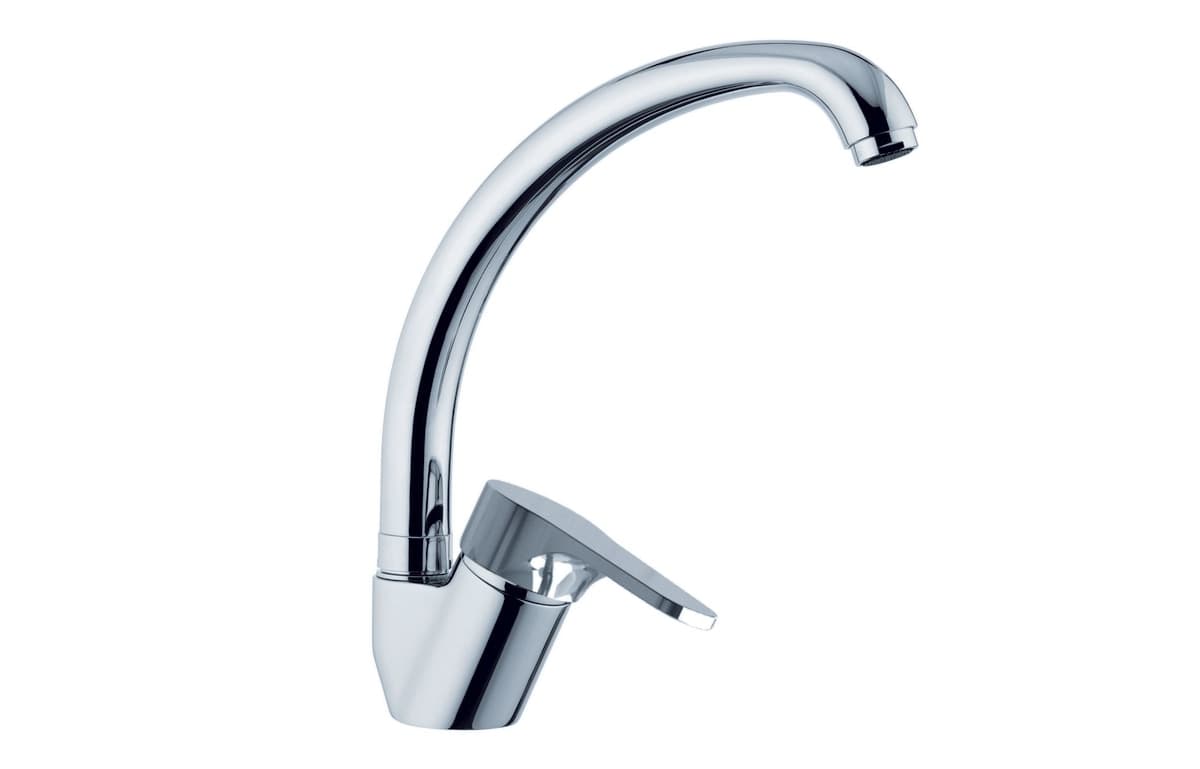 Rubinetto Miscelatore Monocomando Lavello Bocca Alta Linea Surf Maria Cromo - 2