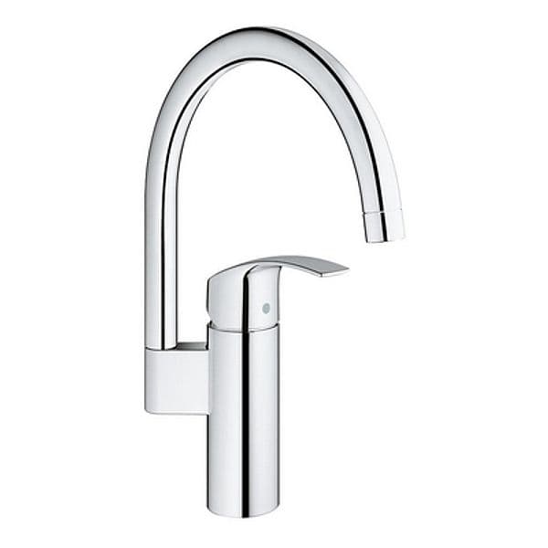 Rubinetto Miscelatore Monocomando per Lavello Eurosmart Grohe Cromo - 3