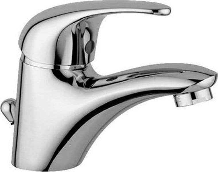 Rubinetto Miscelatore Monoc Lavabo Nettuno Due Paffo Cromo - 3