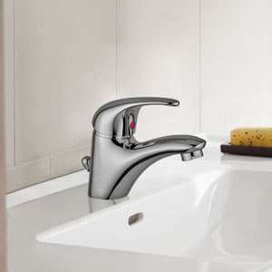 Rubinetto Miscelatore Monoc Lavabo Nettuno Due Paffo Cromo - 2