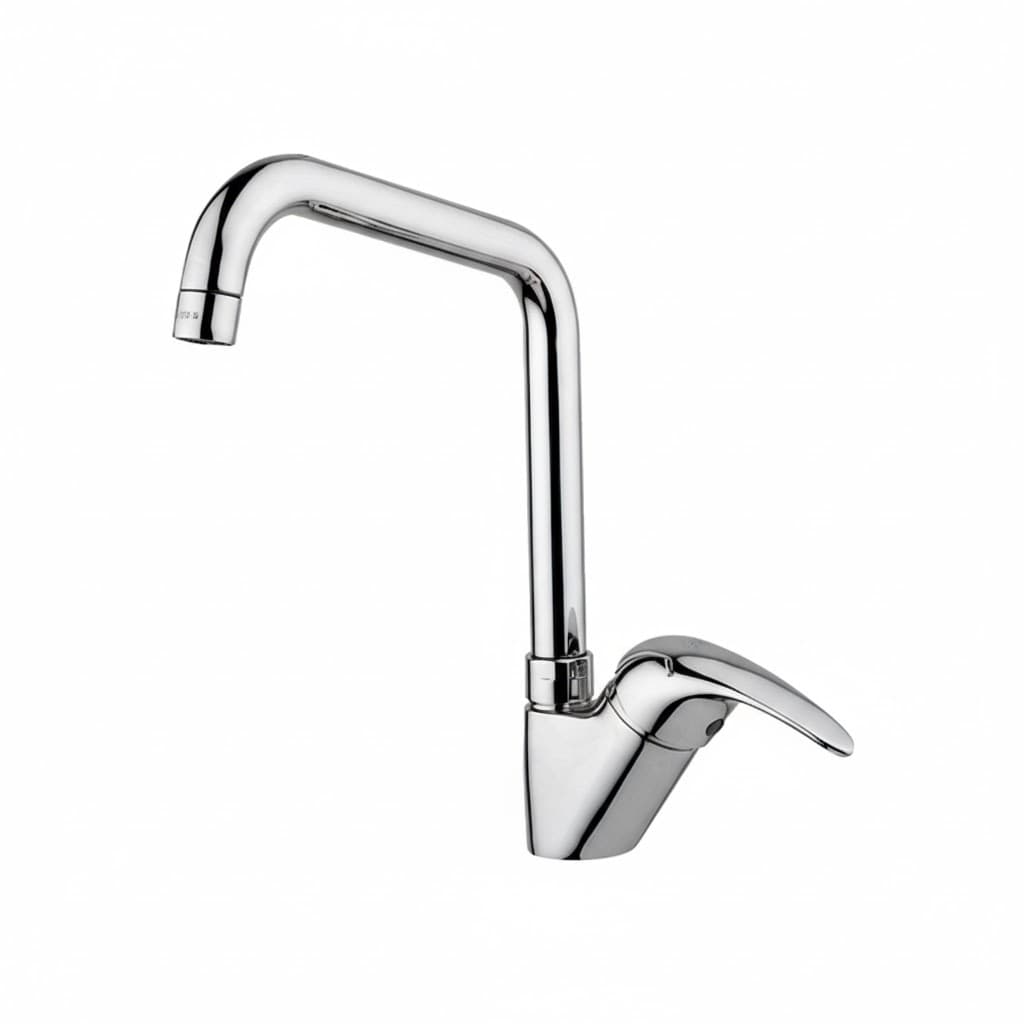 Rubinetto Miscelatore Monoc Lavello Nettuno Due Paffo Cromo - 3