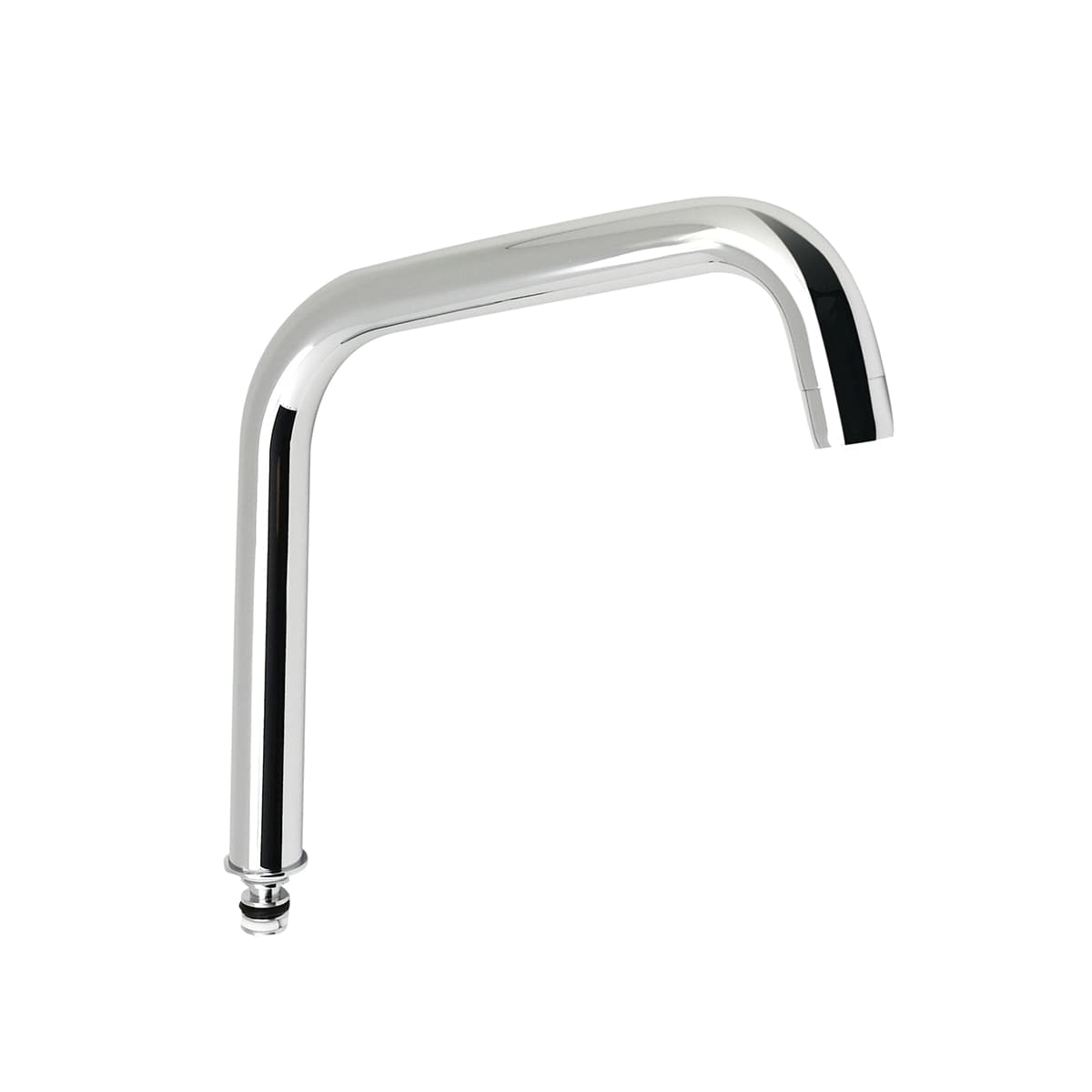 Canna Tubo Alta D24 con Aeratore per Nettuno Due Paffo Cromo - 2