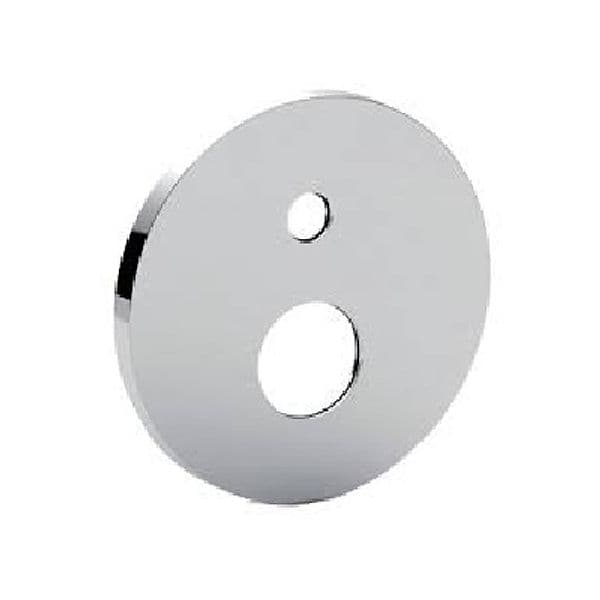 Piastra Tonda ABS 2 Fori con Or Paffo Cromo - 3