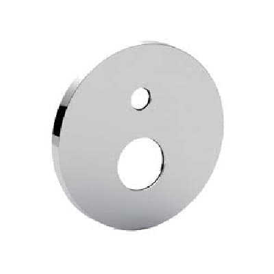 Piastra Tonda ABS 2 Fori con Or Paffo Cromo - 3
