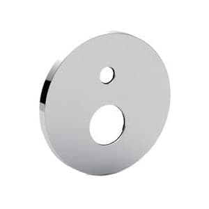 Piastra Tonda ABS 2 Fori con Or Paffo Cromo - 2