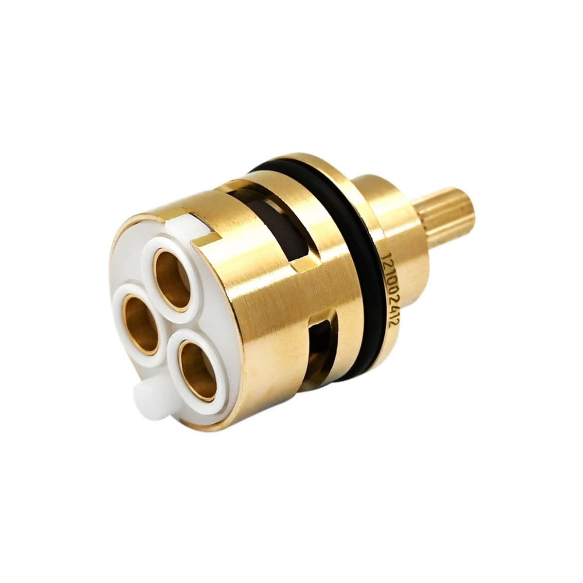 Cartuccia Deviatore Ottone 3 Vie per Rubinetto Miscelatore Incasso Paffo - 2