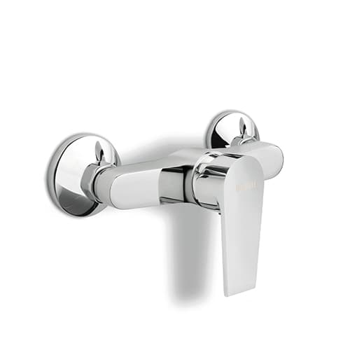 Rubinetto Miscelatore Monocomando Esterno Doccia Senza Mamol Cromo 275 L170 - 4