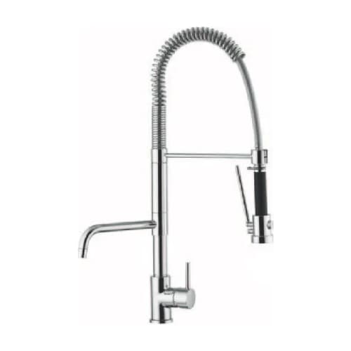 Rubinetto Miscelatore Lavello con Doccione Estraibile Argo Cromo - 2