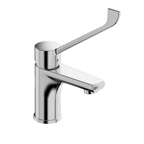 Rubinetto Miscelatore Monocomando Lavabo con Leva Clinica Linea Tiemm Cromo - 3