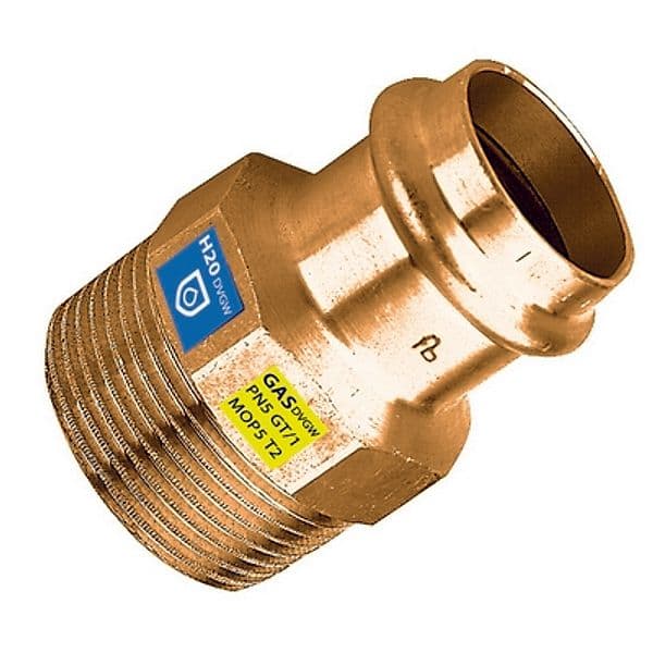 Manicotto in Bronzo a Pressare Fxfil M Acqua Gas Frabo Ø 35 x 1 - 3