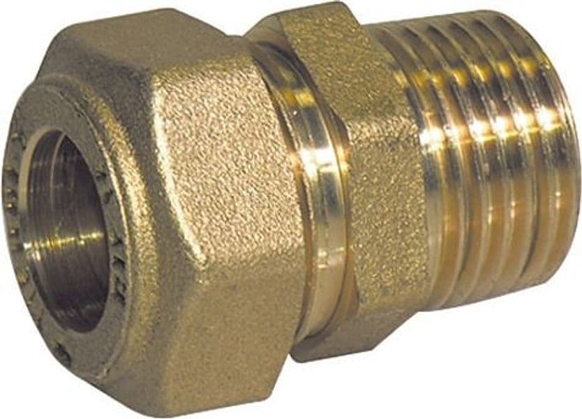 Raccordo Diritto o Ring Maschio Conico Tiemme Gas 1 x 22 - 2
